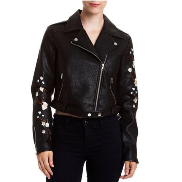 Romeo & Juliet Couture Jackets & Blazers - New faux Leather Moto Jacket, NWT.